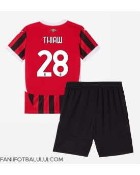 AC Milan Malick Thiaw #28 Echipament de Fotbal Replică 2024-25 Copii Acasa (+ Șorturi)